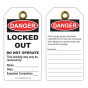 RLTT51 Danger - Locked out Tuff Tags