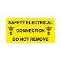 Safety Electrical connection, Do not Remove Label