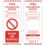 SCAF5 Prohibition Inserts - Scafftag - Pack of 50