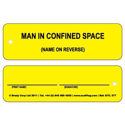 Entrytag Man in Confined Space Inserts (Single insert)