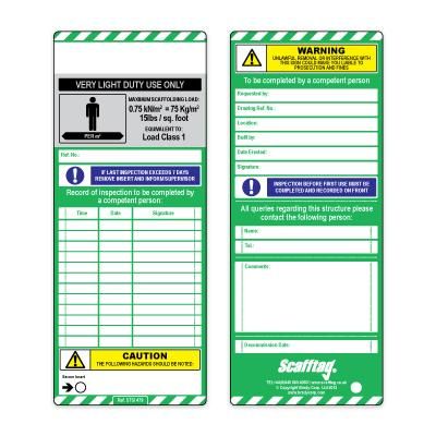 Load Classification Inserts -Very Light Duty Pack of 50