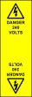 Electrical Cable Marking Labels - 240 Volts