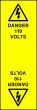 Electrical Cable Marking Labels - 110Volts