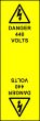 Electrical Cable Marking Labels - 440Volts