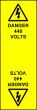 Electrical Cable Marking Labels - 440 Volts