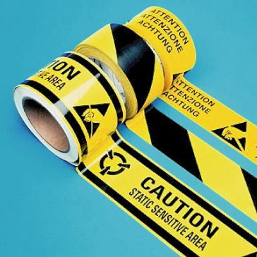 Striped ESD Hazard Tape