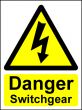  Hazard Warning Sign 200x150mm Danger Switchgear (rigid) 