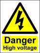  Hazard Warning Sign 400x300mm Danger High voltage (s/a) 