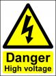  Hazard Warning Sign 200x150mm Danger High voltage (s/a) 