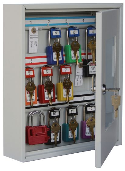 Padlock view cabinet to hold 12 padlocks - Padlock cam