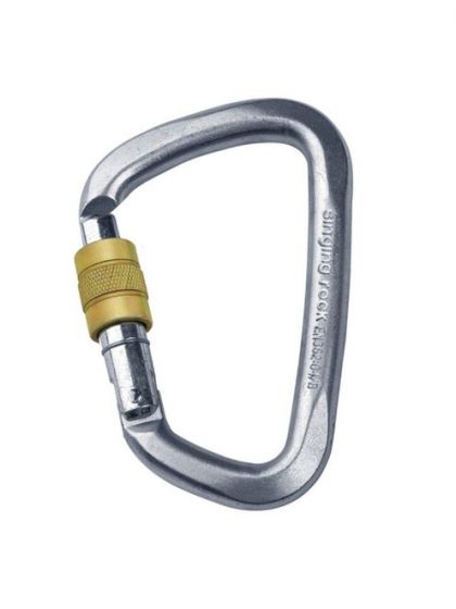 Singing Rock Steel D Screwgate Karabiner