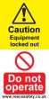  Lockout Labels 50mm x 25mm (pack of 10) 