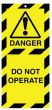 Lockout Safety Tags Pk10 110x50mm Danger Do Not Operate