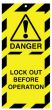 Lockout Safety Tags Pk10 160x75mm Danger Lock Out Before