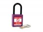 NC38 Nylon Shackle Safety padlock-PURPLE