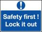 Safety Lockout Label