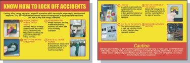  Lockout/Tagout Safety Pocket Guide- 'Know How to Lock Off Accidents'