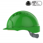 EvoGuard C2 Visor + EVO2 vented Safety Helmet Combined-Green