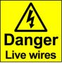 Electrical Safety Labels - Live Wires