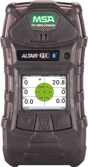 MSA Altair 5X LEL%, O2, H2S, CO2% Vol