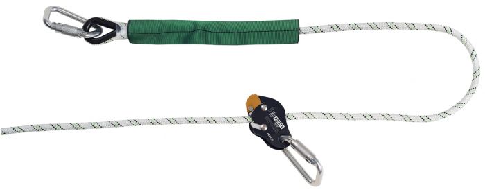 Work Positioning Lanyard with Aluminium Rope-grab Adjuster 