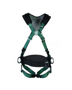 MSA V-FORM+ Harness, Back/Chest/Hip D-Ring, with Waist Belt, Bayonet Buckles