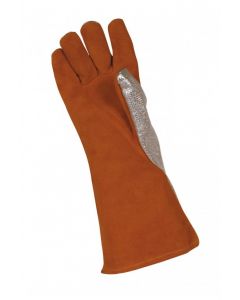 EDC 5-Finger HTR Leather Gloves with Aluminised back (Pr)