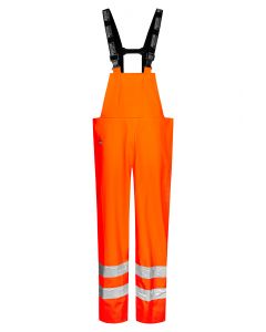 High Viz Arc Flash Orange Waterproof Salopettes 21.1cal/cm2