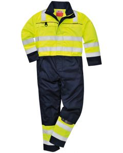 Arc Flash Yellow/Navy Two tone Coverall 13.6cal/cm2
