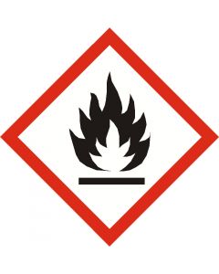 GHS FLAMMABLE  sign 100mm x 100mm