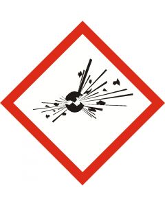 GHS EXPLOSIVE sign 40mm x 40mm