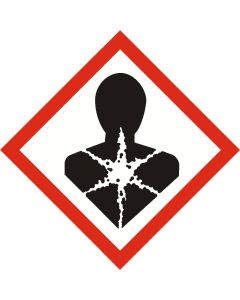 GHS HEALTH HAZARD sign 40mm x 40mm