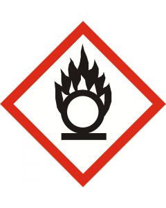 GHS OXIDISER sign 40mm x 40mm