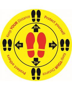 Keep your distance -protect yourselves 450mm Dia