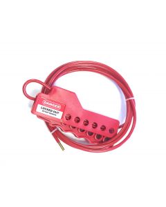 Compact 6 hole cable lockout
