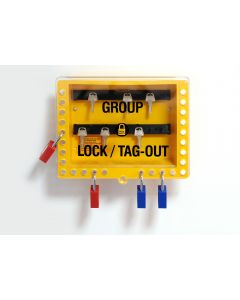 Wall Mounted Group Lockout Box GLB1 Yellow