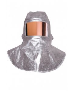 Aluminised Hood Polycarbonate Gold Visor 150X250