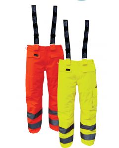 High Viz Arc Flash Orange Waterproof Salopettes 42.2cal/cm2