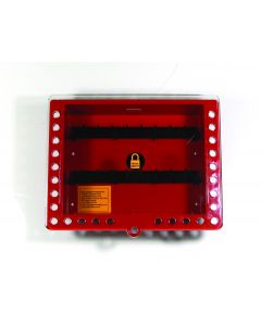 Wall Mounted Group Lockout Box Red