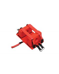 Head immobiliser system for stretcher