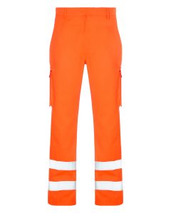 High vis orange arc flash trousers