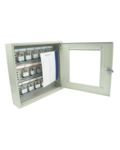 Padlock view cabinet to hold 15 padlocks - Keyed lock