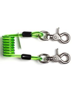 NLG Short Coil Tool Lanyard, Quick Clip