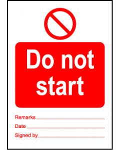  Size A7 Do not Start 