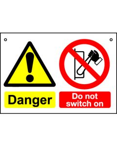 'Do Not Switch On' - Hanging Lockout Sign