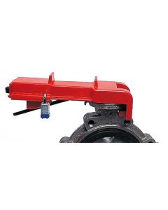 Butterfly valve lockout RED