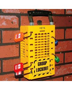 503 lockout box YELLOW