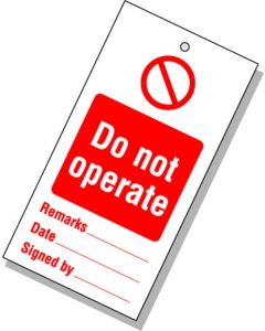 Safety Tag Refils