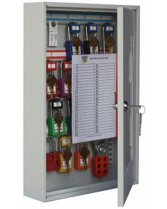 Padlock view cabinet to hold 16 padlocks - Keyed lock