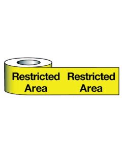 Barrier Warning Tape 75mmx100m Restricted Area 